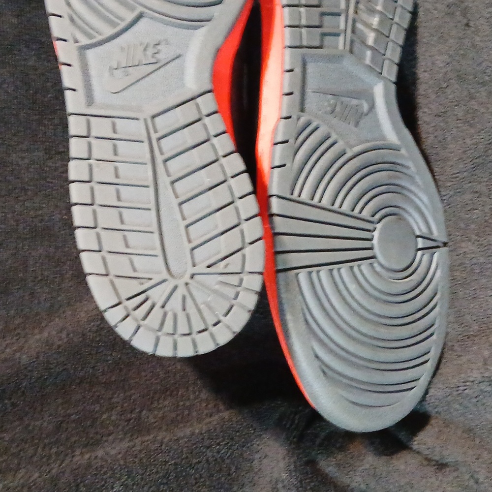 Nike Dunk High Premium ,Hot Lava,Rec Splatter,Black Bred (2009) Mens Size-12 - Picture 8 of 12